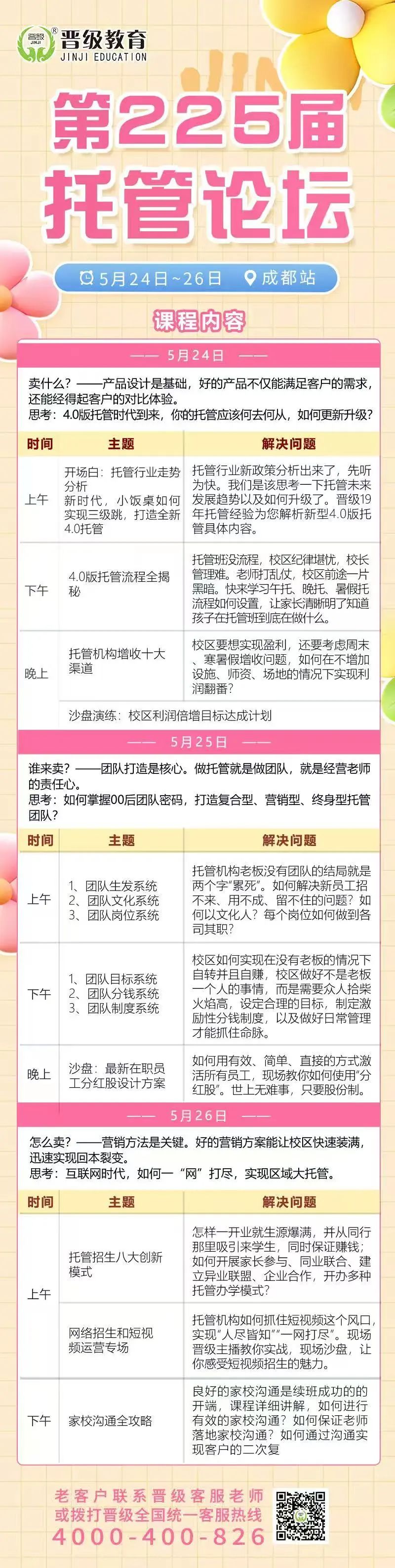 托管论坛课程安排